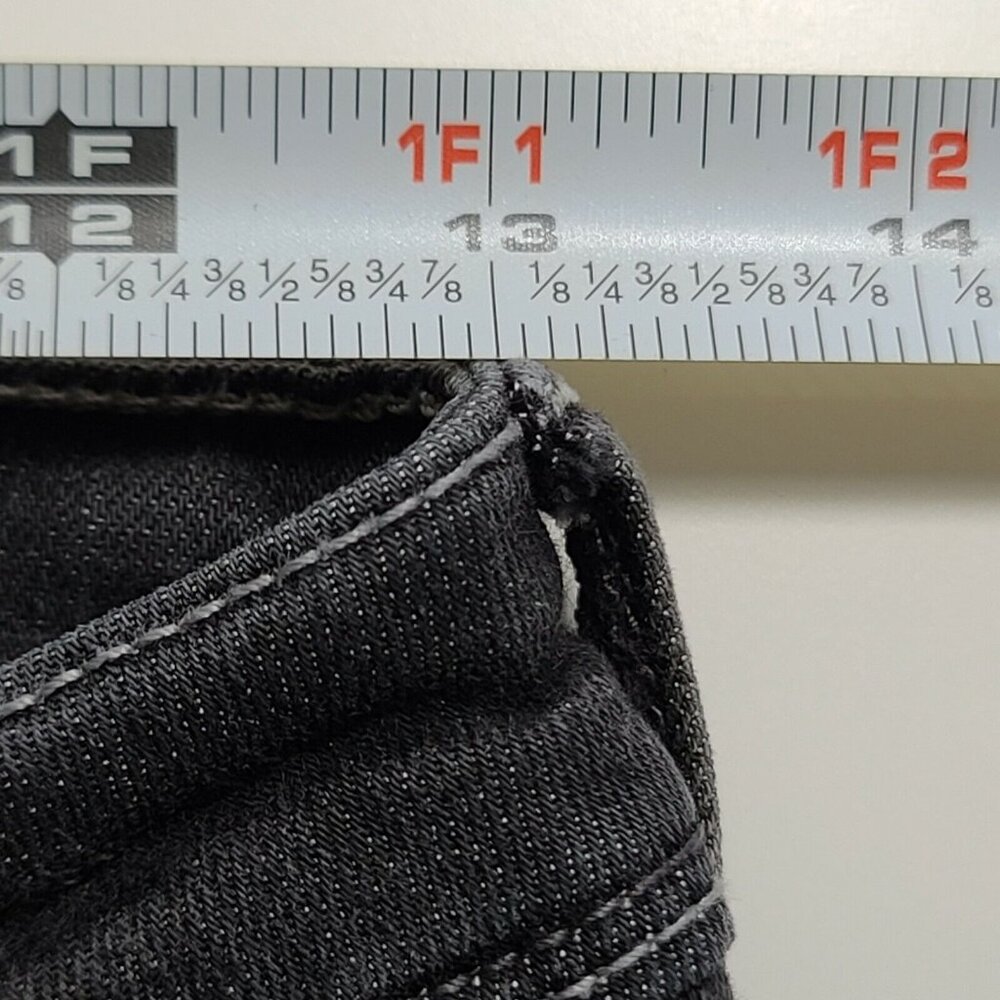 Sneak Peek Jeans Womens Size 5 Faded Black Whisker Wash Skinny Distressed Casual - Picture 6 of 12